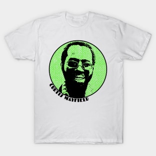 CURTIS MAYFIELD - Funk & Soul Superstar - (Green Print) T-Shirt